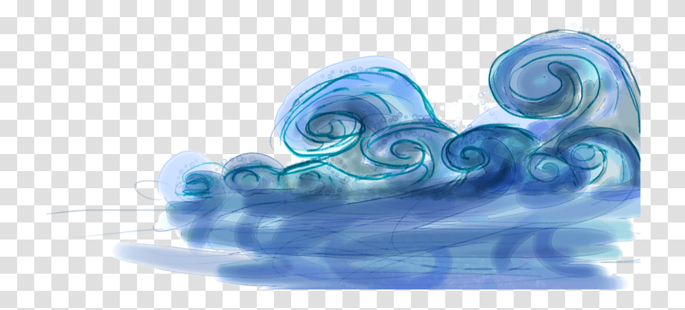 Watercolor Wave Illustration, Nature, Outdoors, Sea Transparent Png