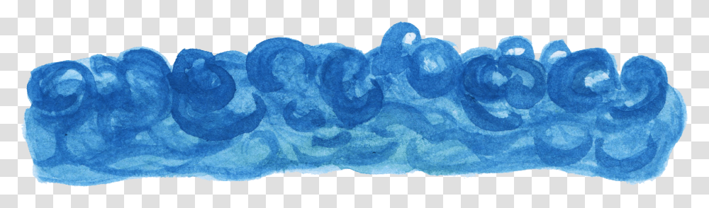 Watercolor Waves, Rug Transparent Png