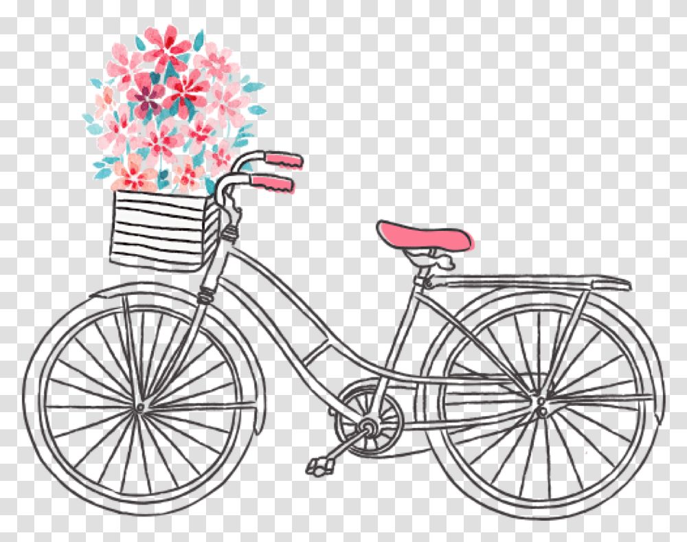 Watercolor Wheel Cute Cartoon Bike Drawing, Bicycle, Vehicle, Transportation, Machine Transparent Png