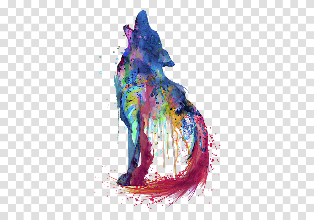 Watercolor Wolf, Paint Container, Modern Art Transparent Png