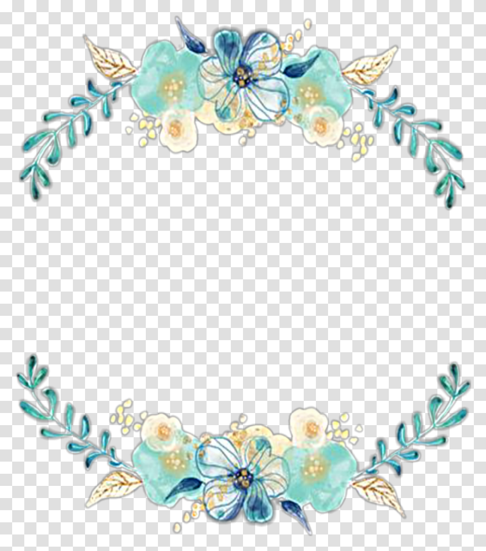 Watercolor Wreath Flowers Floral Frame Laurel Watercolor Flower Frame, Floral Design, Pattern Transparent Png