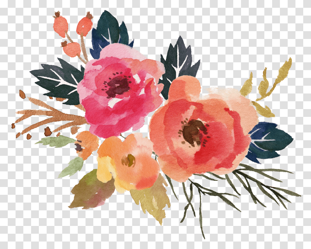 Watercolour And Flower Transparent Png