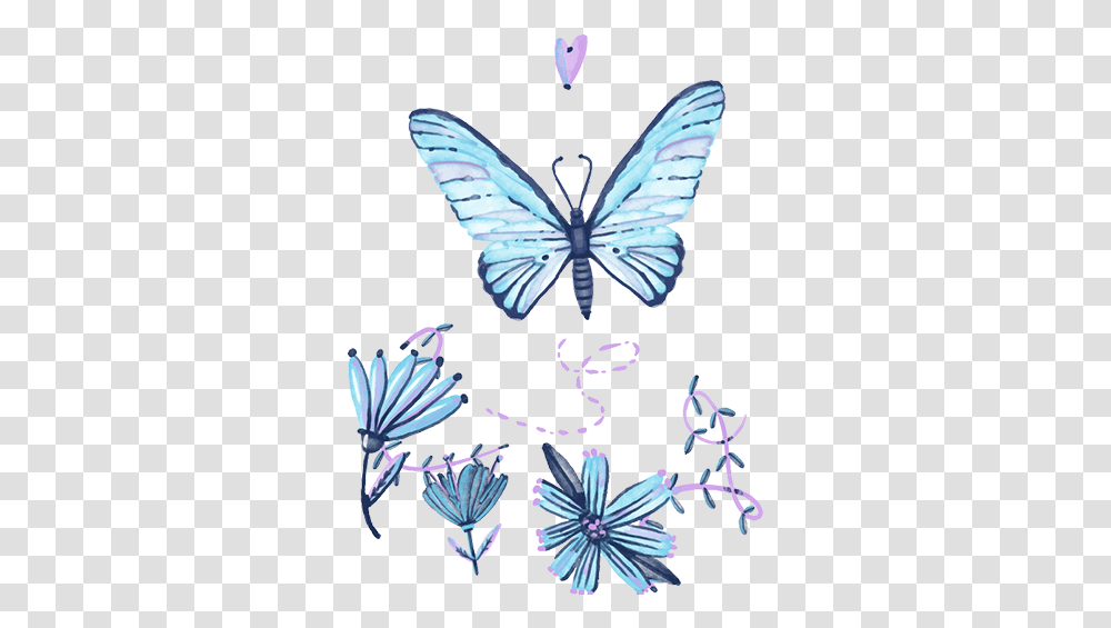 Watercolour Butterfly Mariposas De Acuarelas, Insect, Invertebrate, Animal, Pattern Transparent Png