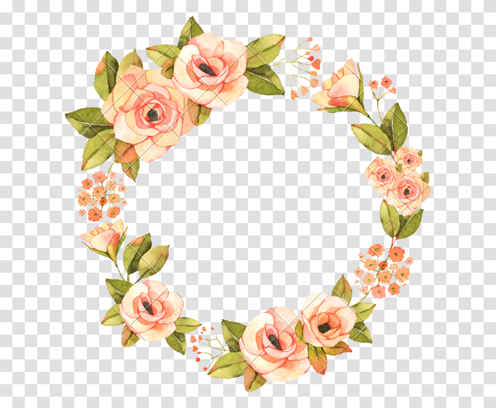 Watercolour Floral Wreath Free, Floral Design, Pattern Transparent Png