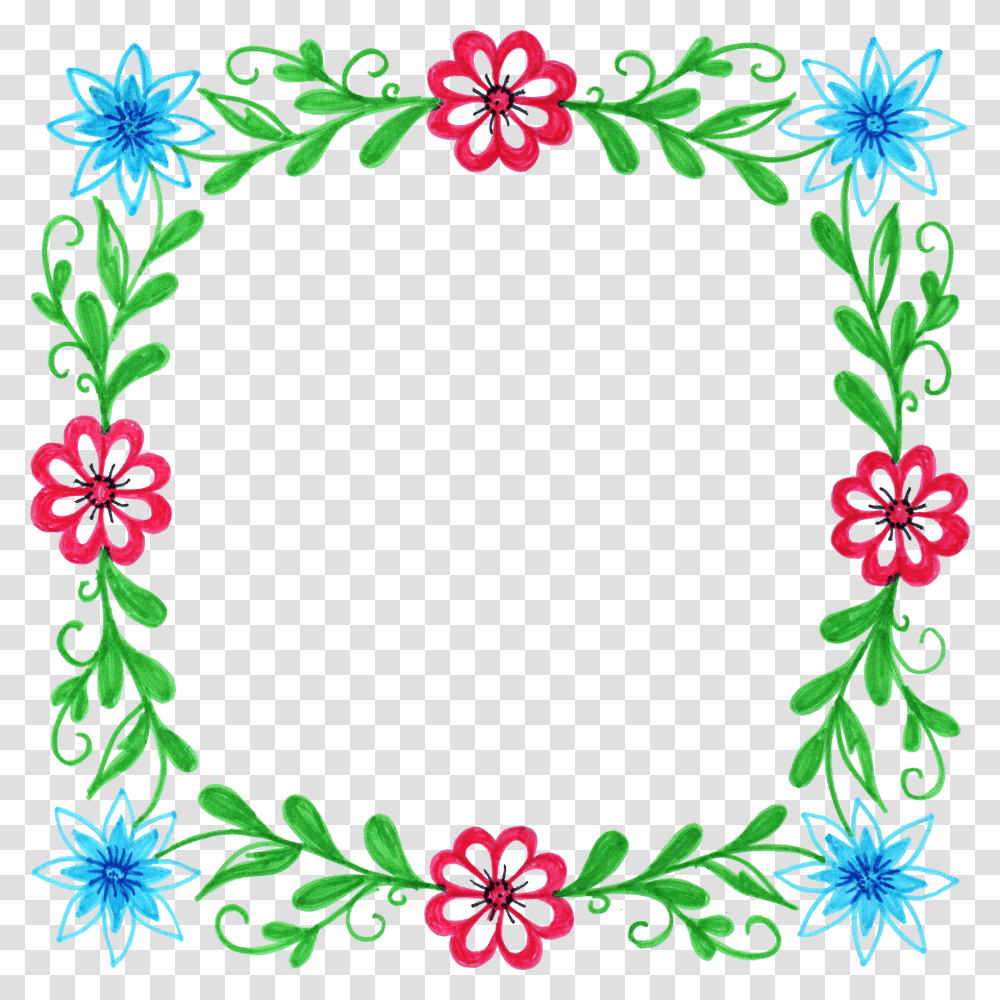 Watercolour Flower Frame Border Clip Art Graphic Design Frame Border Cartoon Flower, Floral Design, Pattern, Oval Transparent Png
