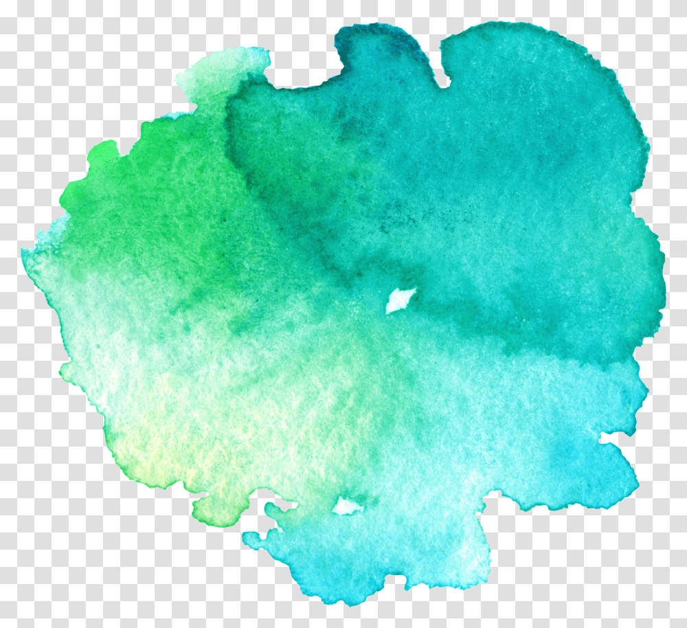 Watercolour Mint Green Download Watercolor Green Blue Splash, Nature, Sponge Animal, Invertebrate, Sea Life Transparent Png