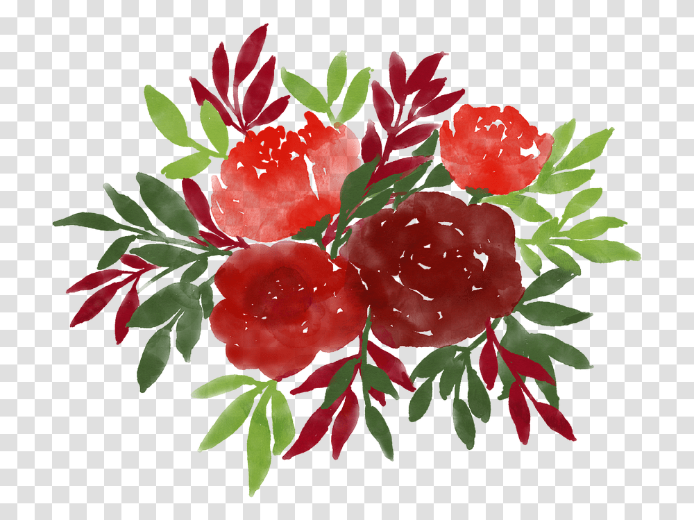 Watercolour Roses Free, Floral Design, Pattern Transparent Png
