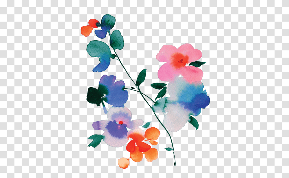 Watercolour Temporary Tattoo, Plant, Flower, Blossom, Petal Transparent Png