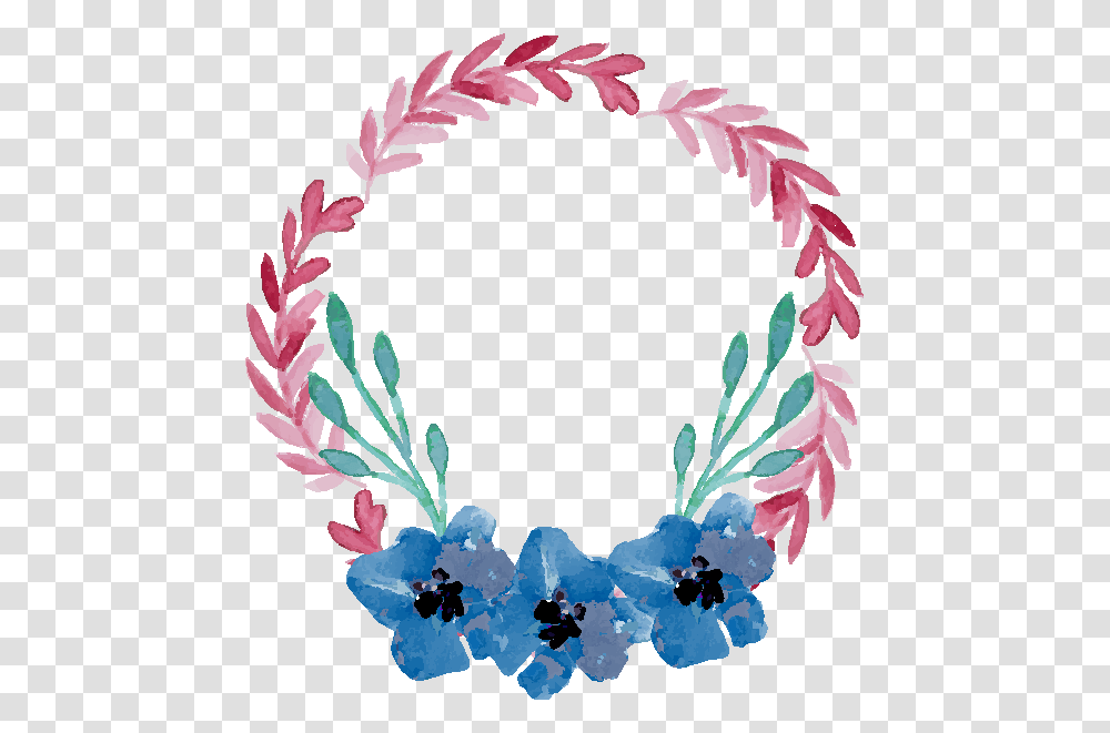 Watercolour Watercolor Sticker Ftestickers, Wreath, Pattern, Plant Transparent Png