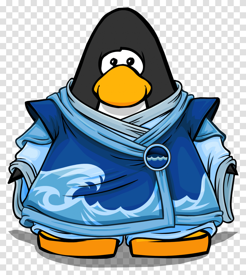 Waterfall Coat Pc Club Penguin Water Ninja Suit, Apparel, Helmet, Hood Transparent Png