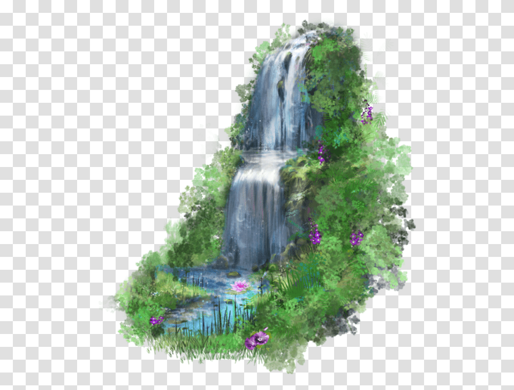 Waterfall Desktop Wallpaper Waterfall Clipart, River, Outdoors, Nature, Painting Transparent Png