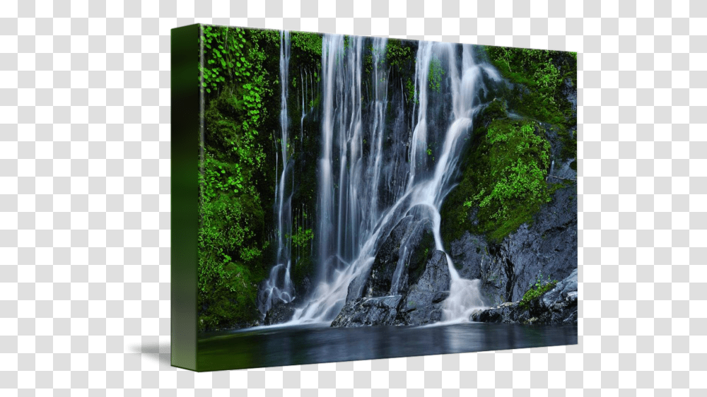 Waterfall Los Angeles Waterfall, River, Outdoors, Nature, Bird Transparent Png