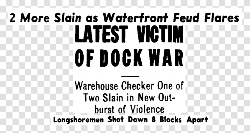 Waterfront Mobsters Gangsters Calligraphy, Flyer, Poster, Paper Transparent Png