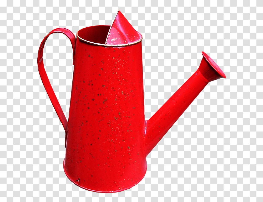 Watering Can Red Garden Watering Can, Tin, Jug Transparent Png