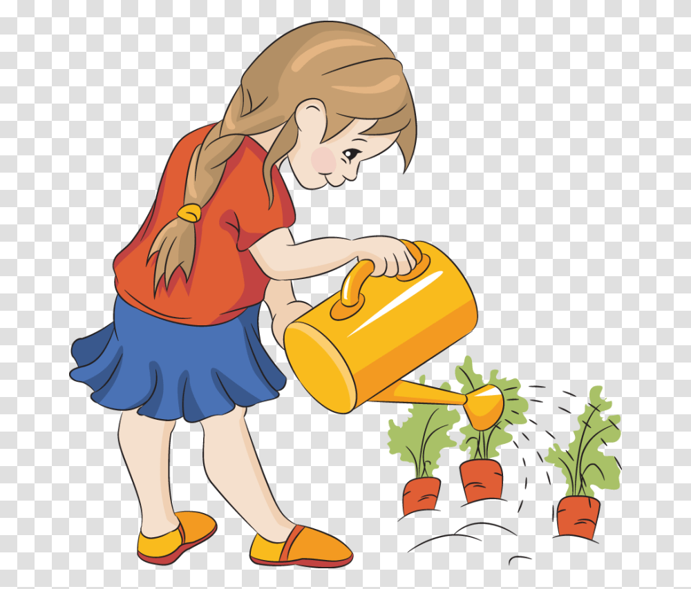 Watering Cans Garden Clip Art, Person, Human, Outdoors, Washing Transparent Png