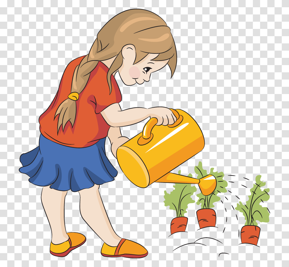 Watering Flowers Clip Art Obrazovanie Children, Person, Outdoors, Washing, Helmet Transparent Png