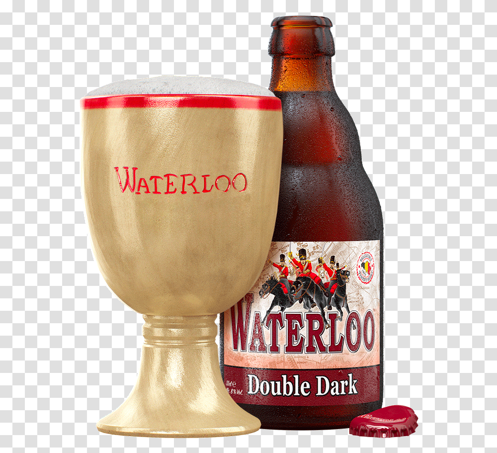 Waterloo Double Dark 33cl Chalice Web Waterloo Triple Blond, Beer, Alcohol, Beverage, Drink Transparent Png