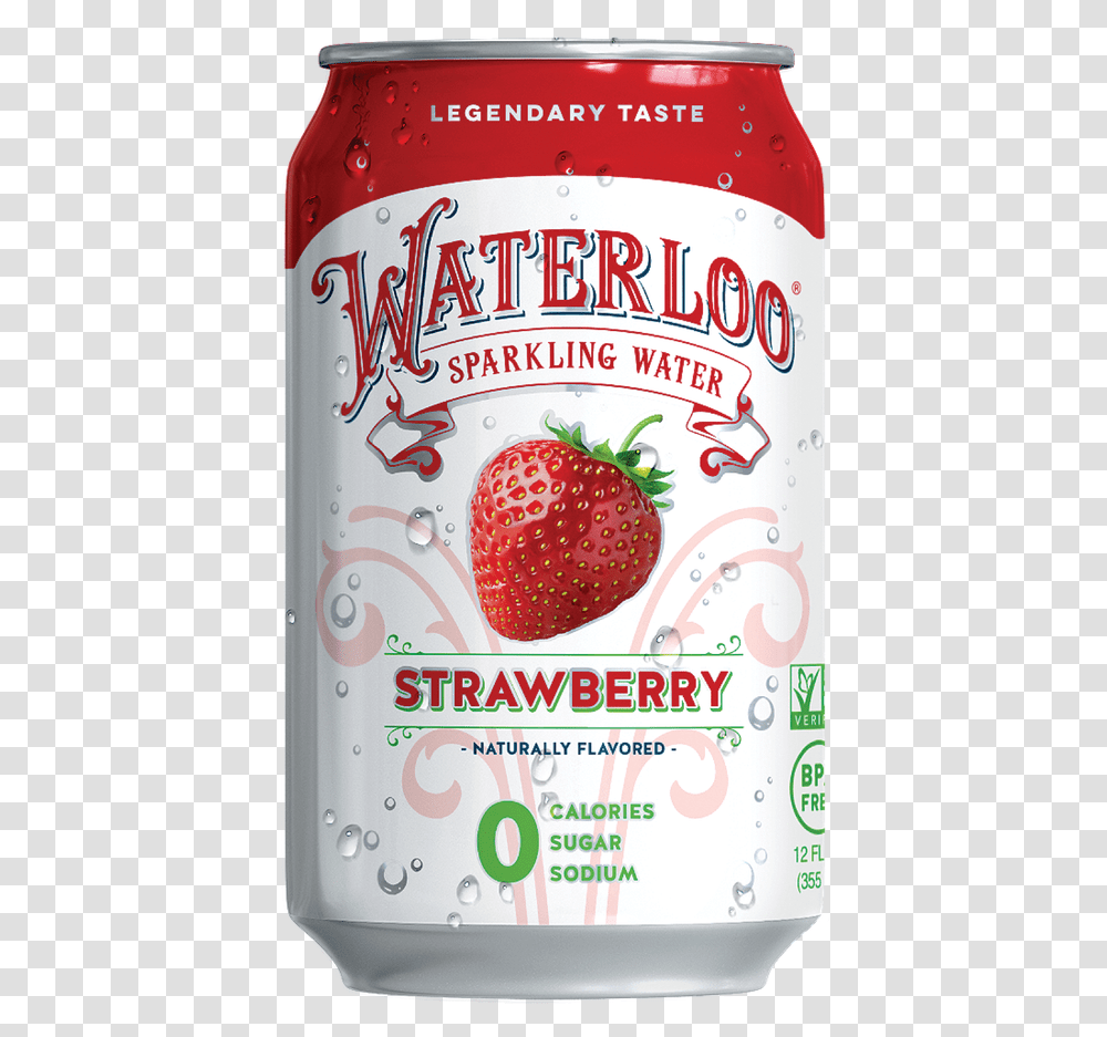 Waterloo Strawberry Waterloo Sparkling Water, Fruit, Plant, Food, Jam Transparent Png