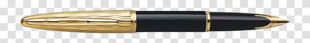 Waterman Carne Essential Black And Gold Fountain Pen, Weapon, Electronics, Screen, Ammunition Transparent Png