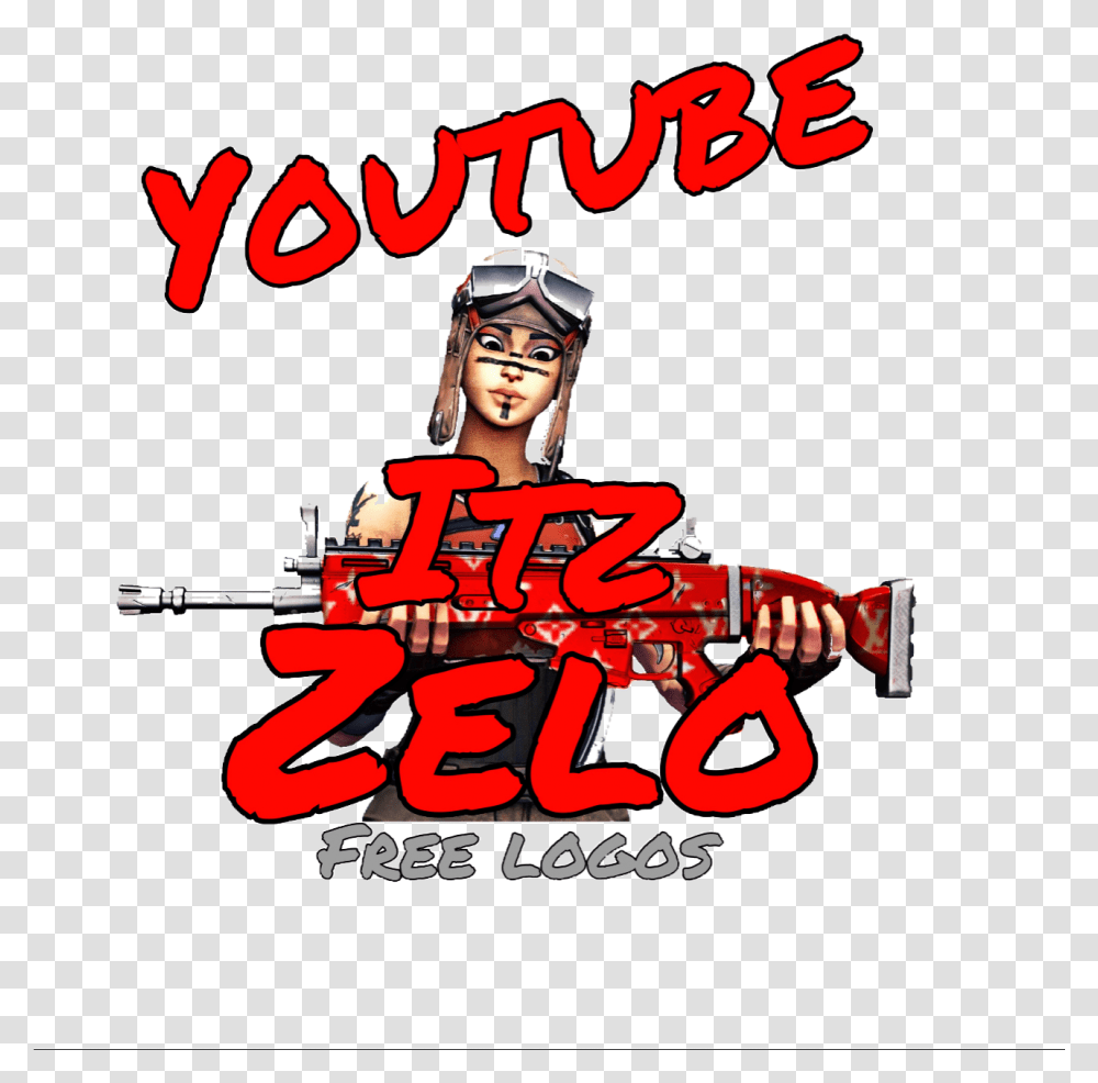 Watermark Itz Zelo Youtube Logo Freetoedit Cartoon, Person, Ninja, Poster, Advertisement Transparent Png