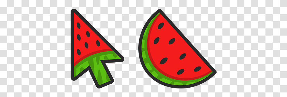 Watermelon Arrow Cursor - Custom Watermelon Mouse Pointer, Plant, Fruit, Food Transparent Png