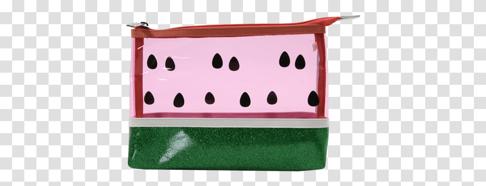 Watermelon Clear Cosmetic Bag Coin Purse, Label, Text, Box, Pencil Box Transparent Png