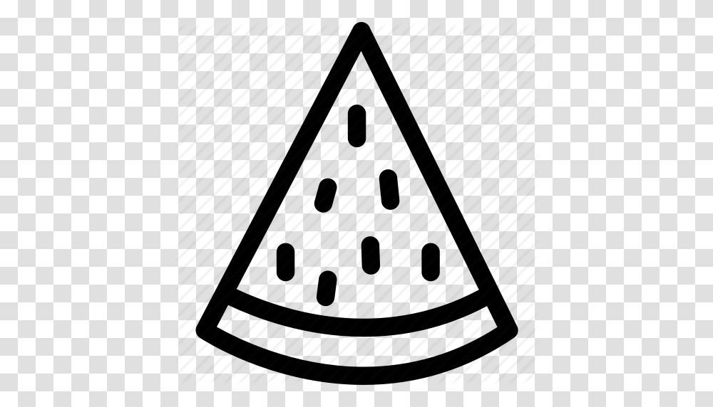 Watermelon Clipart Outline, Triangle, Cone Transparent Png