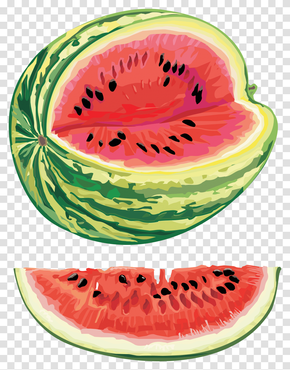 Watermelon, Fruit, Plant, Food, Birthday Cake Transparent Png