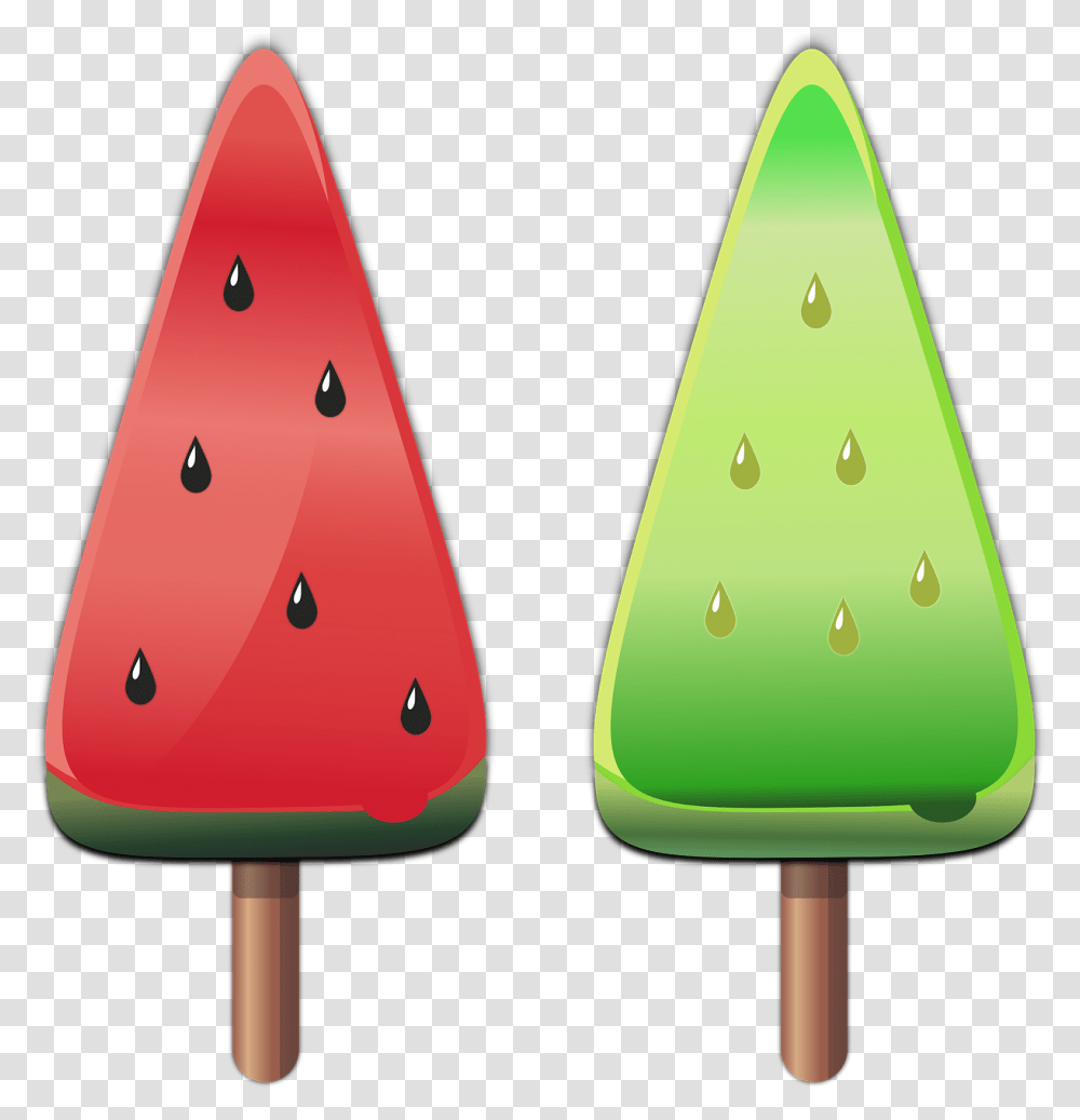 Watermelon Ice Cream, Ice Pop Transparent Png