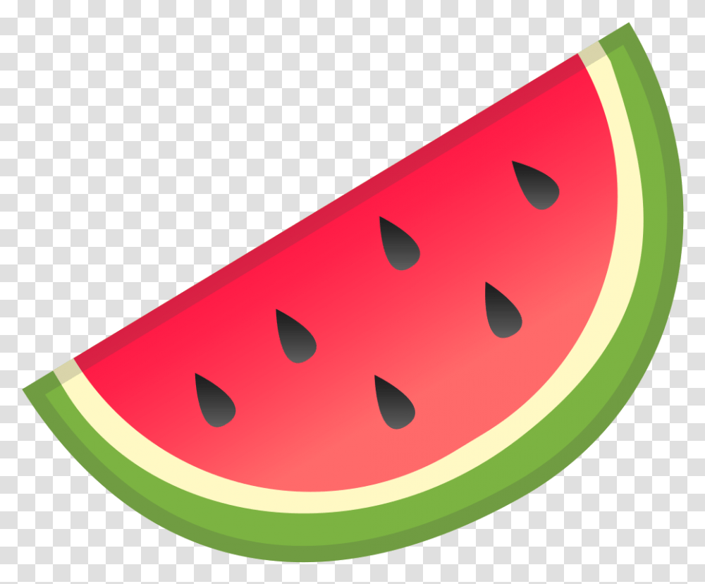 Watermelon Icon Noto Emoji Food Drink Iconset Google Watermelon Emoji, Plant, Fruit Transparent Png