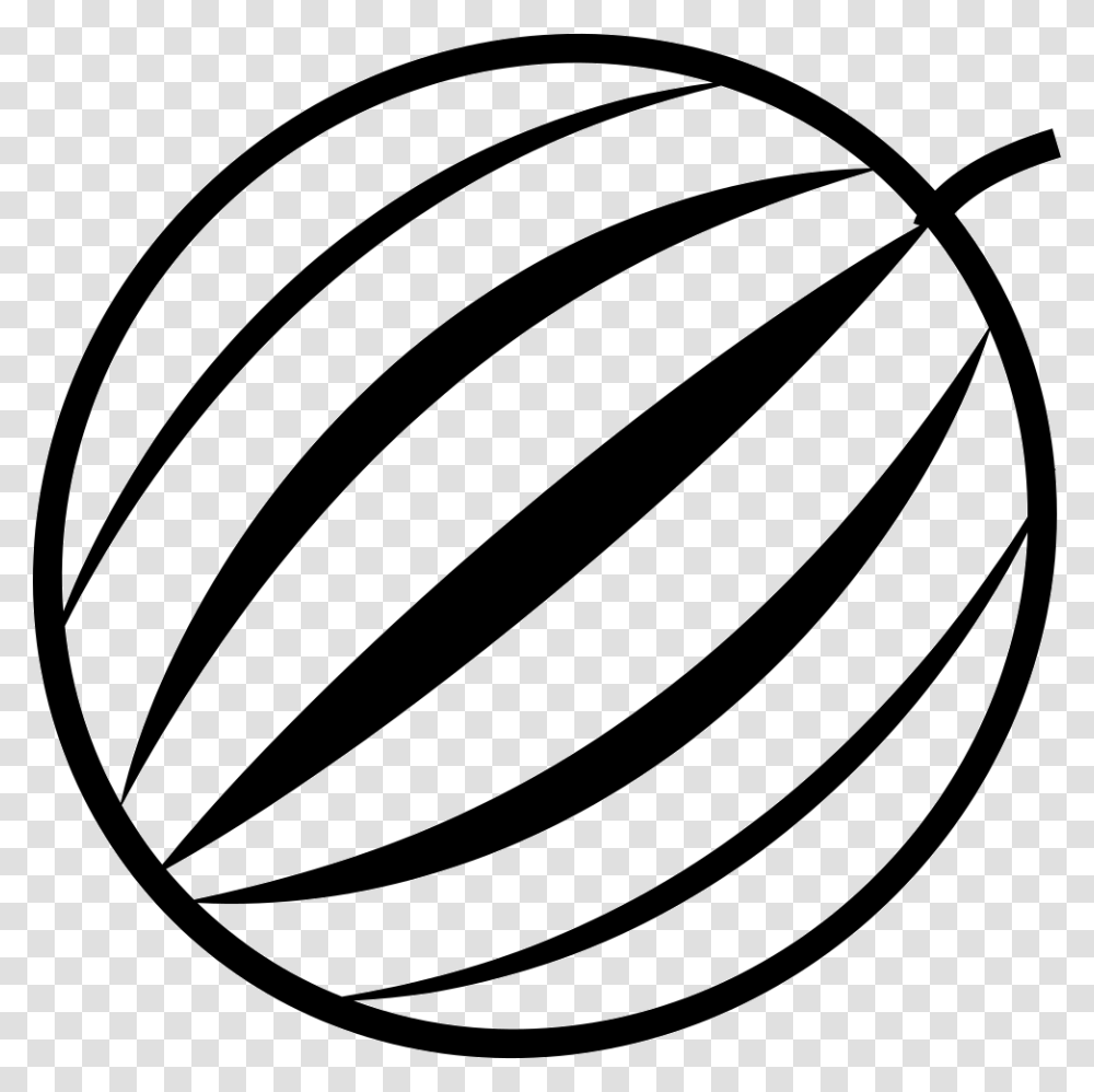Watermelon Images Clip Art Black And White, Ball, Sport, Sphere, Ring Transparent Png