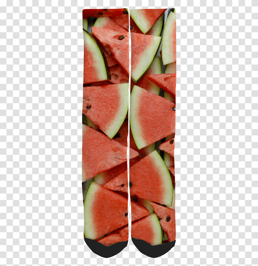 Watermelon Novelty Crew Socks Natural Foods, Plant, Fruit, Purse, Handbag Transparent Png