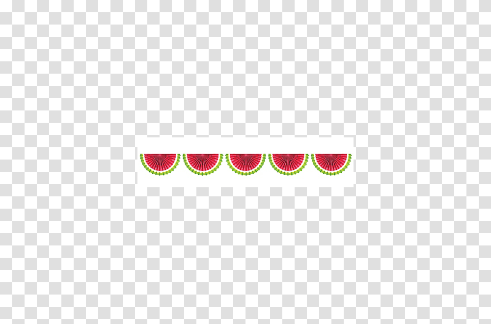 Watermelon Paper Bunting Garland Zurchers, Label, Pattern, Stage Transparent Png