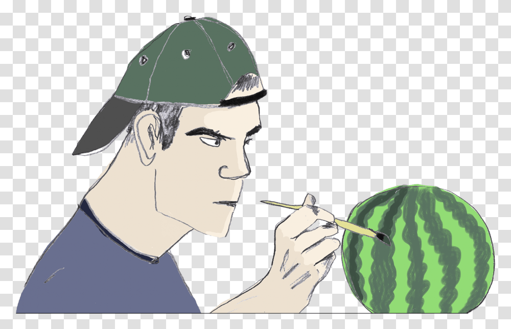 Watermelon, Plant, Fruit, Food, Person Transparent Png