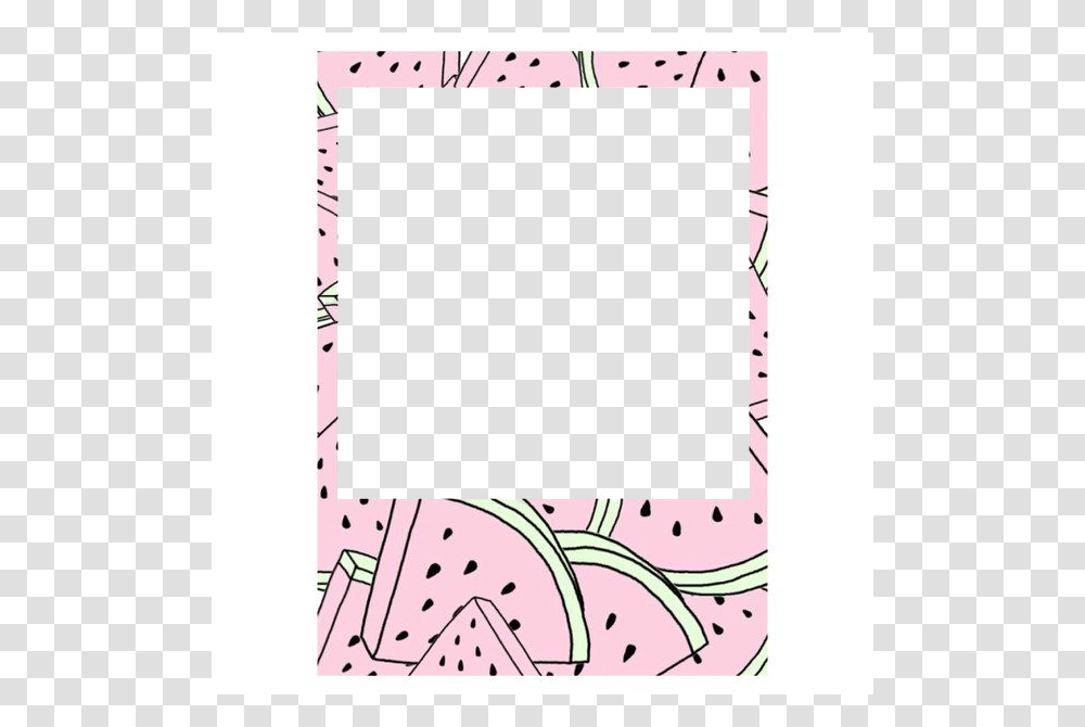 Watermelon Polaroid Frame, Doodle, Drawing Transparent Png