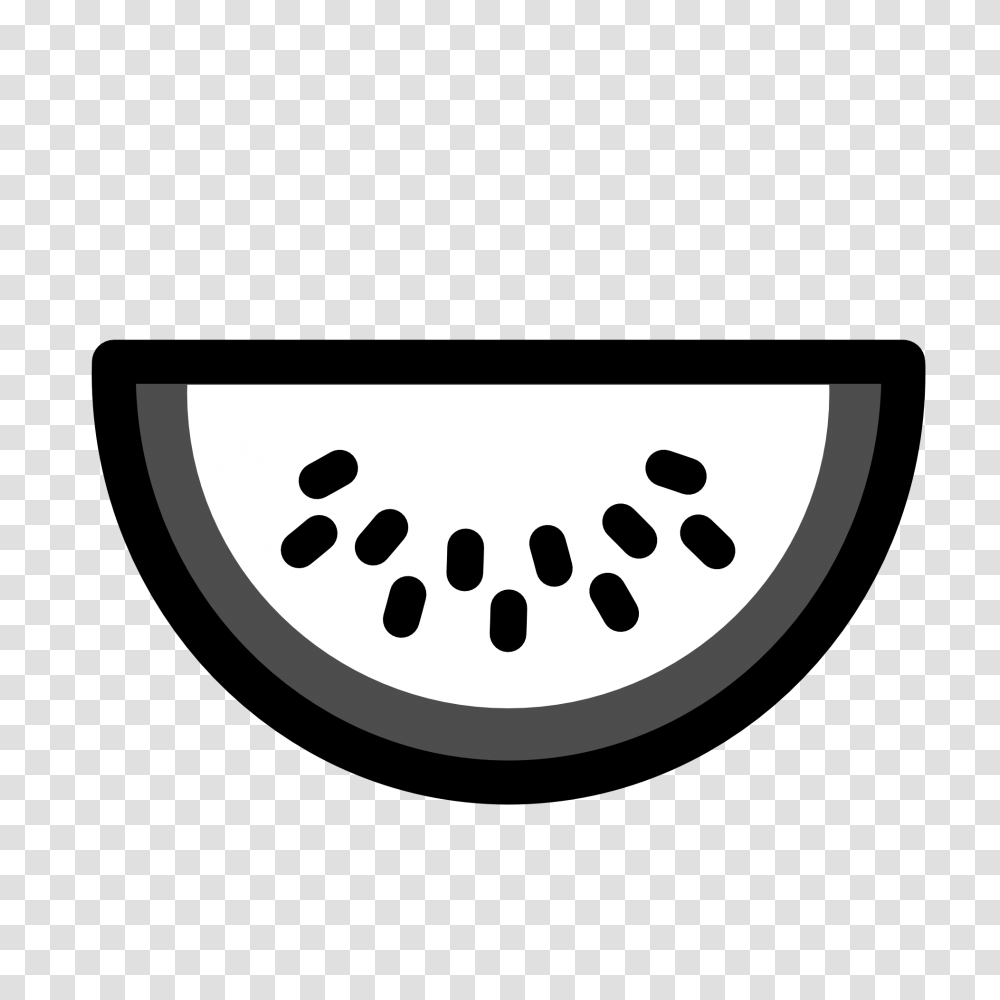 Watermelon Slice Clipart Black And White, Plant, Label, Stencil Transparent Png