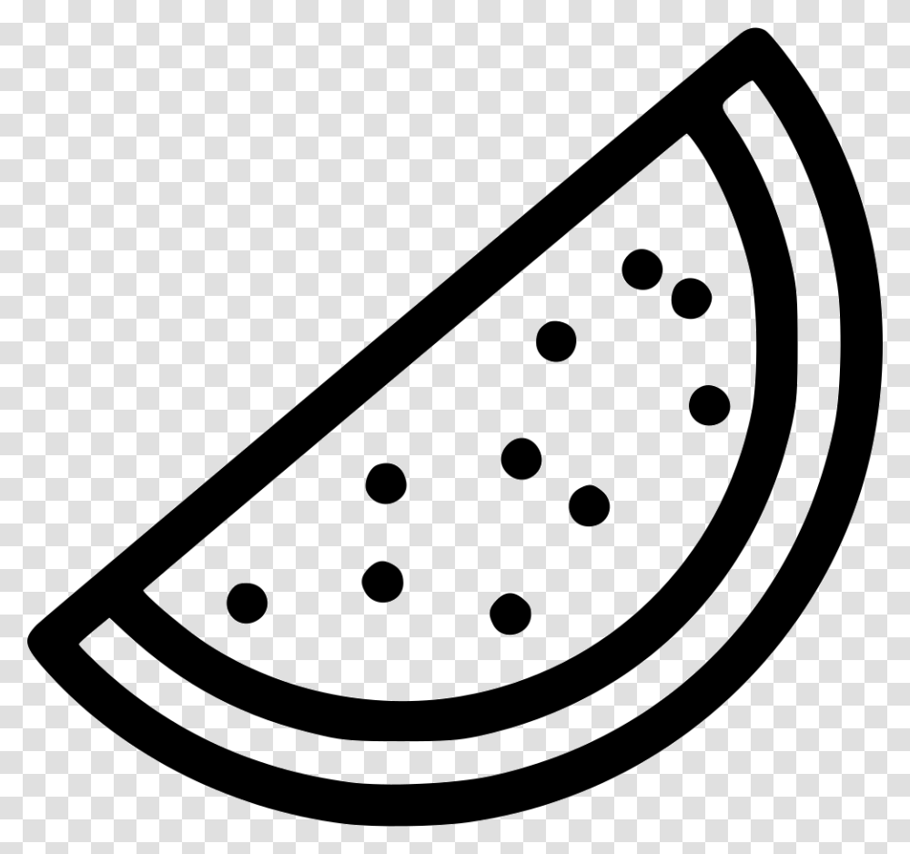 Watermelon Slice Food Tree Watermelon Black And White, Label, Sticker, Stencil Transparent Png