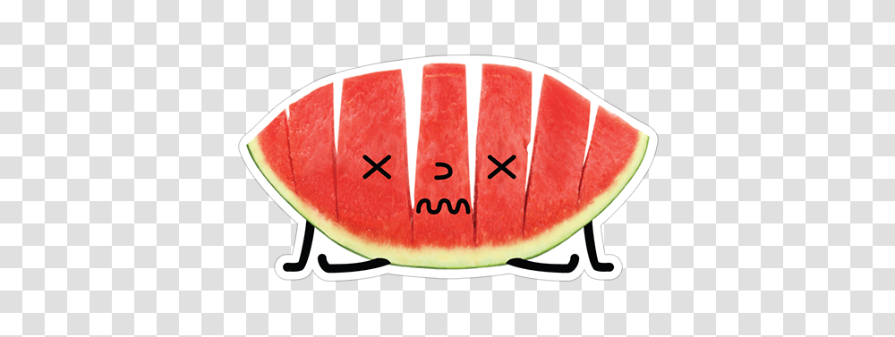 Watermelon Slice Sticker, Plant, Fruit, Food, Vegetation Transparent Png