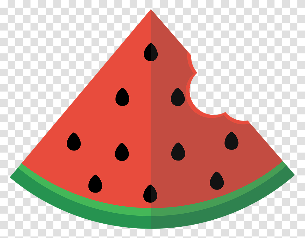 Watermelon Slice Watermelon Flat, Plant, Fruit, Food Transparent Png