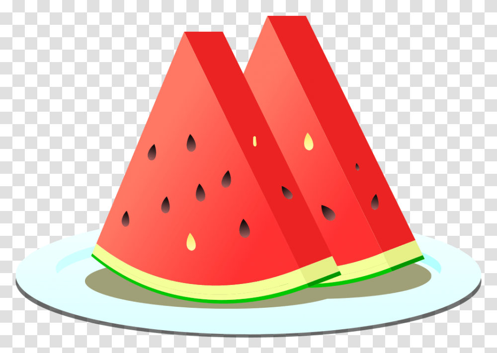 Watermelon Slices Slice Of Watermelon Clipart, Plant, Fruit, Food, Birthday Cake Transparent Png