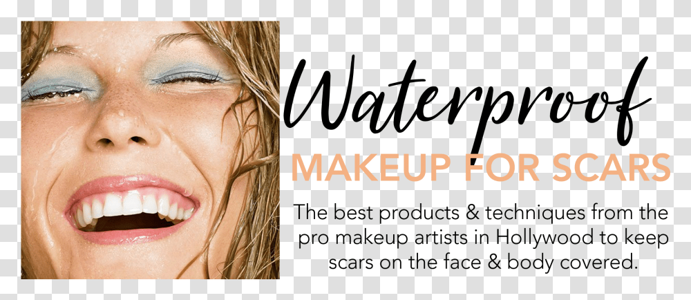 Waterproof Makeup For Scars Close Up, Face, Person, Female, Blonde Transparent Png
