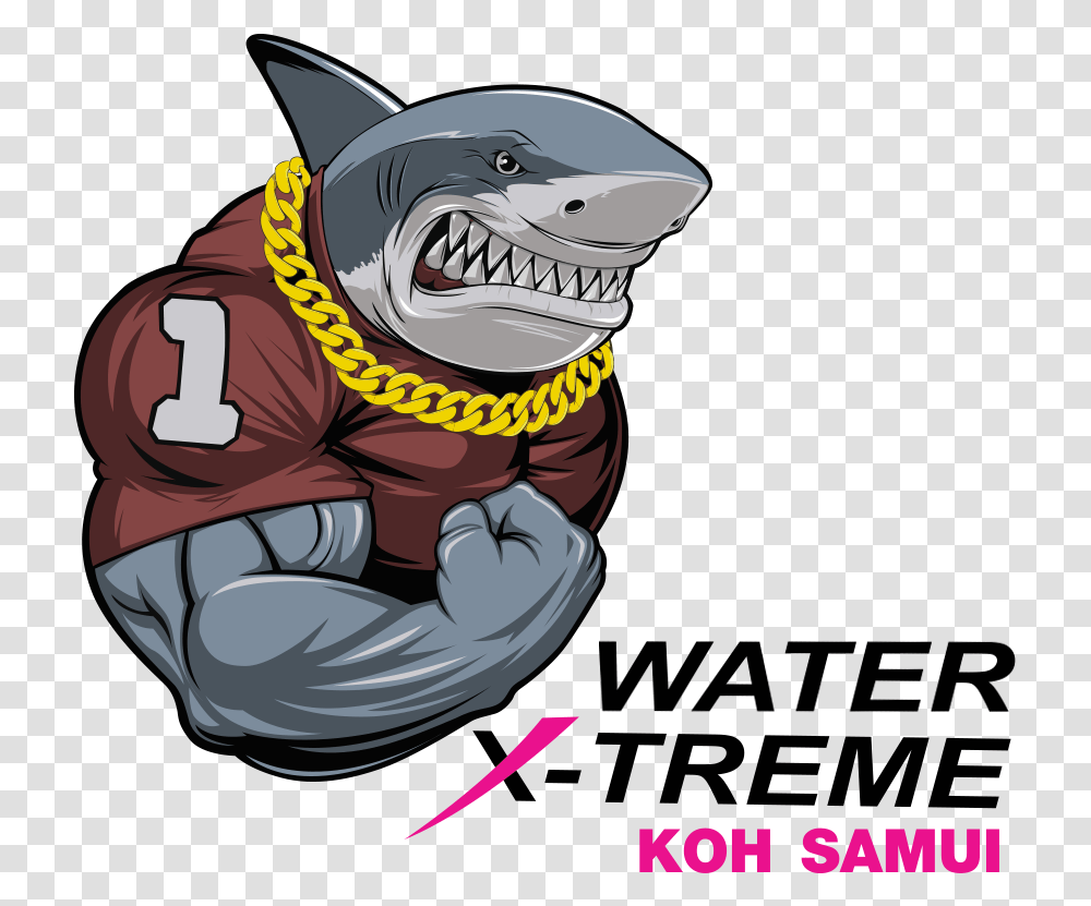 Waterxtreme Koh Samui Great White Shark, Helmet, Apparel, Ninja Transparent Png
