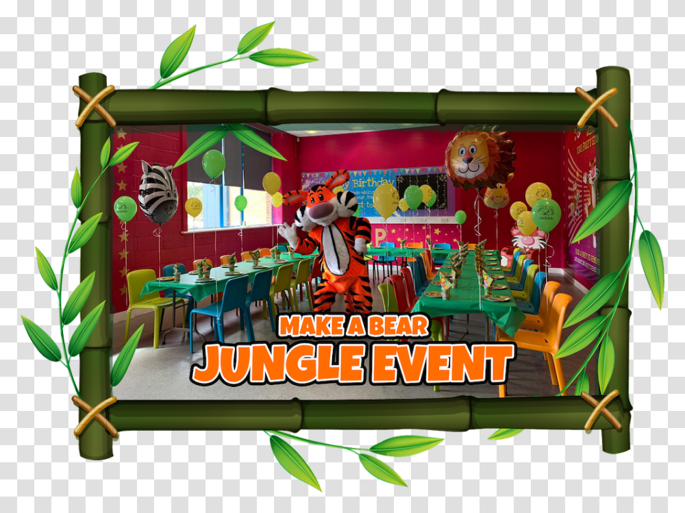 Watford Make A Bear Jungle Event Safari Animals Picture Clipart Frame, Chair, Furniture, Super Mario, Angry Birds Transparent Png