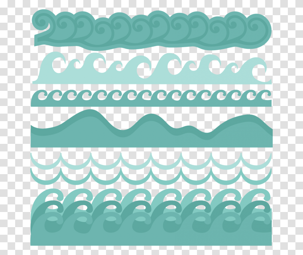 Wave Borders Svg Cut Cute Waves Clipart, Label, Pattern Transparent Png