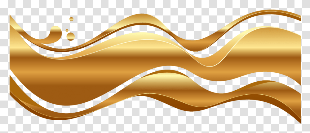 Wave Clip Ribbon Gold Shapes Background, Outdoors, Sand, Nature, Animal Transparent Png
