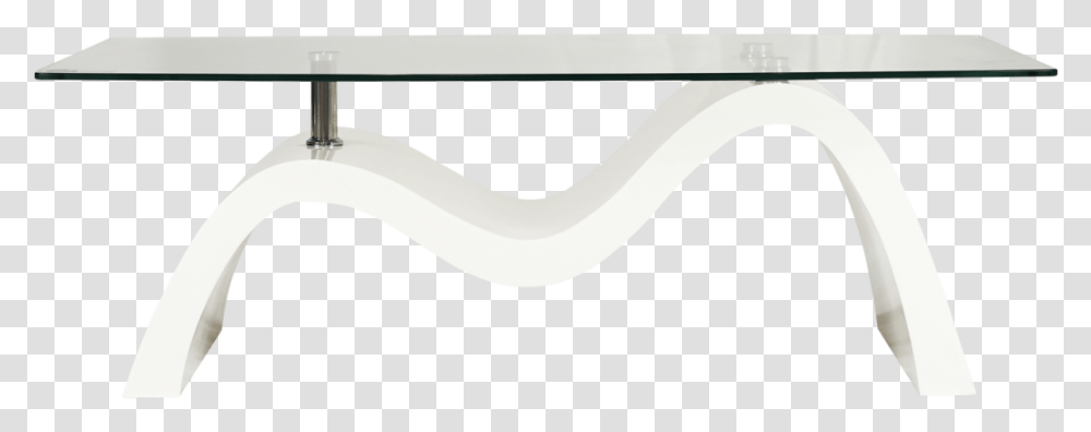 Wave Coffee Table White Coffee Table, Lighting, Handle, Gutter, Label Transparent Png