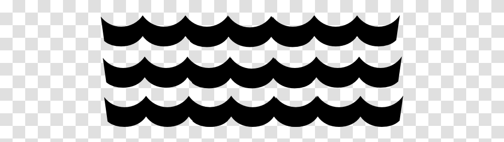 Wave Pattern Black Clip Art, Rug, Stencil, Mustache Transparent Png