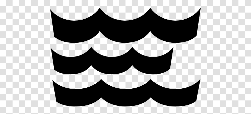 Wave Pattern Black Clip Art, Stencil, Mustache, Texture Transparent Png