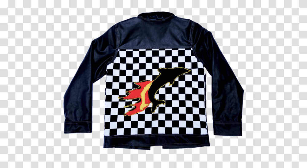 Wave Racer Jacket One Of A Kind Small Yellow And White Squares, Sleeve, Clothing, Apparel, Long Sleeve Transparent Png
