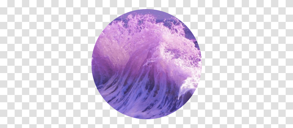 Wave Splash Crest Sticker By Maddz Egerton Aesthetic Purple Circle, Outer Space, Astronomy, Universe, Nature Transparent Png